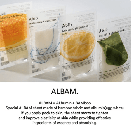 Abib Mild Acidic pH Sheet Mask Heartleaf Fit 30ml X 10pcs - yourb3auty.com