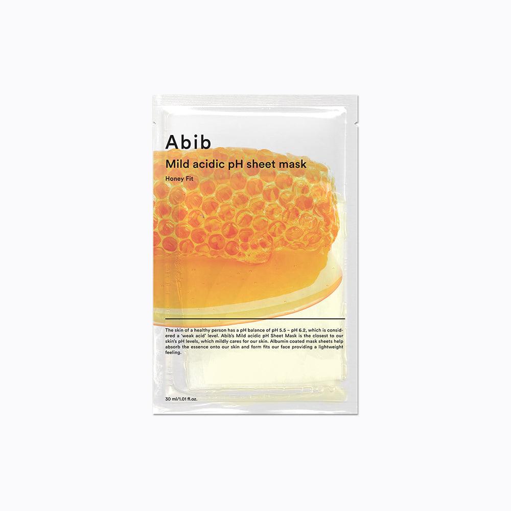 Abib Mild acidic pH sheet mask Honey fit 30ml - yourb3auty.com