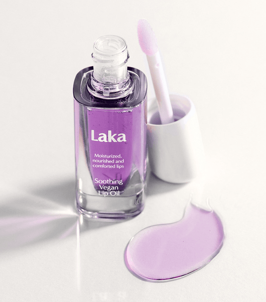 Laka Soothing Vegan Lip Oil #Calming Purple - yourb3auty.com